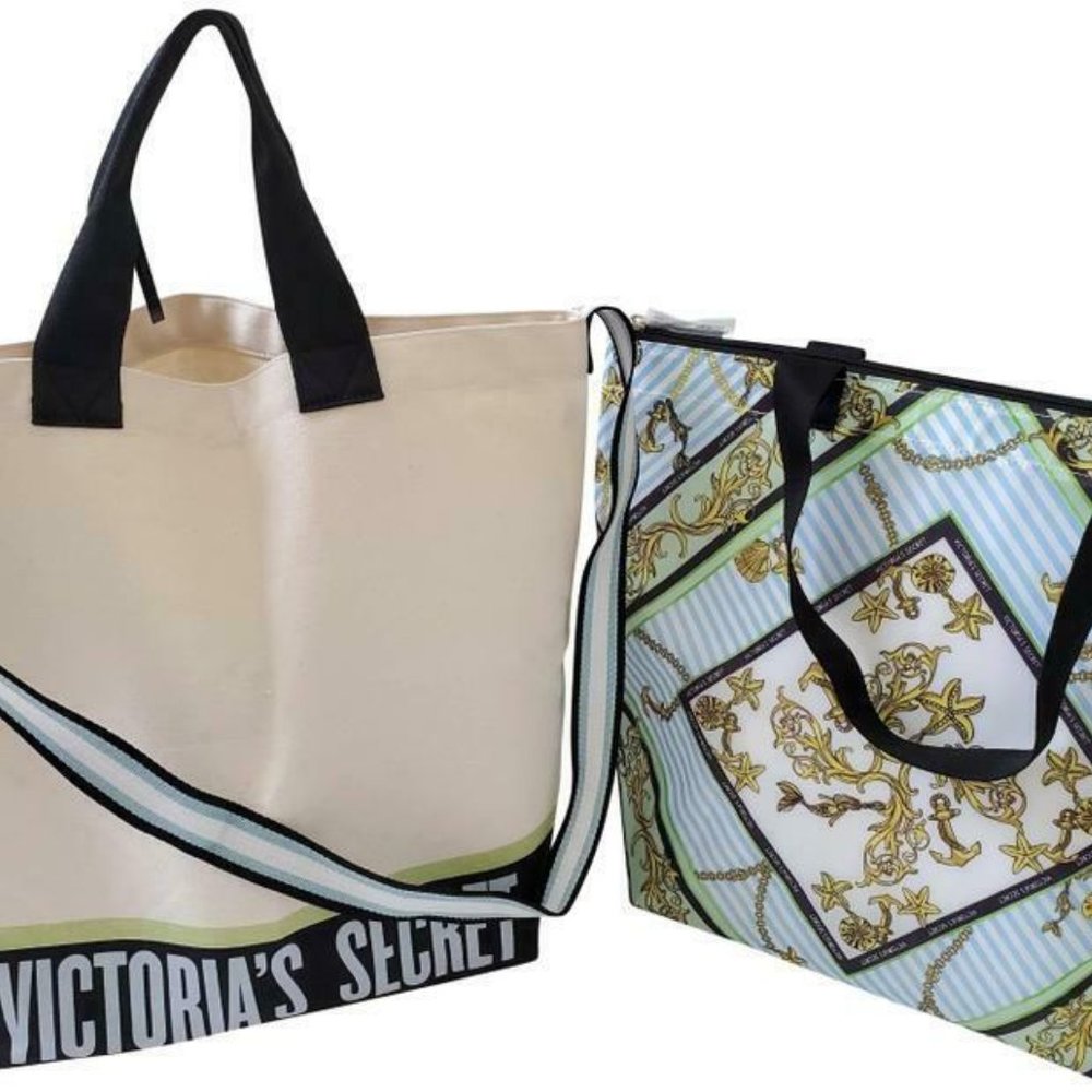 New Victoria's Secret 2 in 1 Carryall Tote with Removable Insulated Cooler Bag